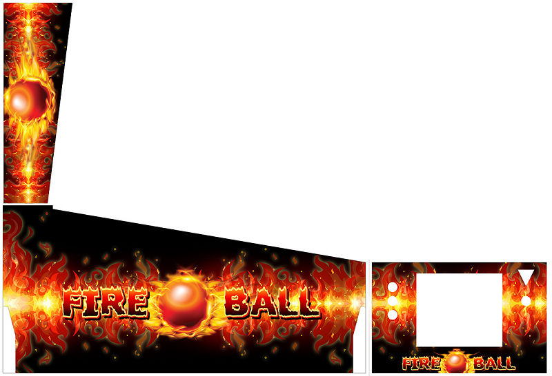 Virtual Pinball U.S.A Fire Ball-Pinball Theme
