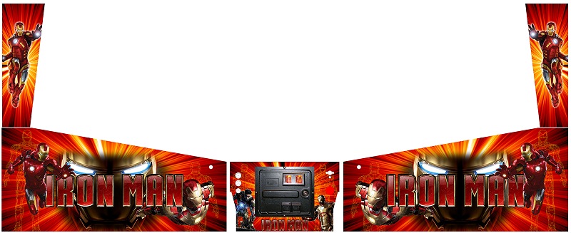 Virtual Pinball U.S.A Iron Man-Pinball Theme